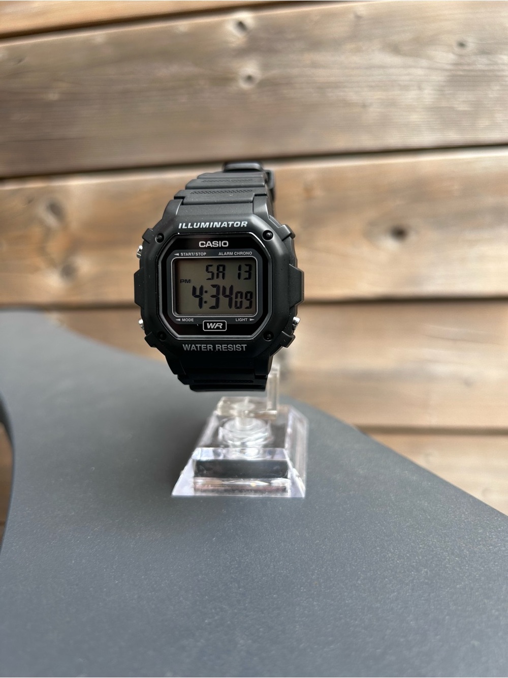 Casio Illuminator Black Digital Resin Strap Watch